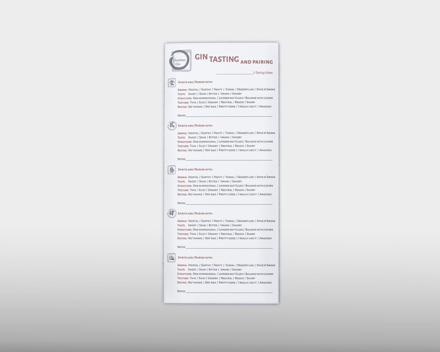 Quadran Gin Tasting Gift Box Set