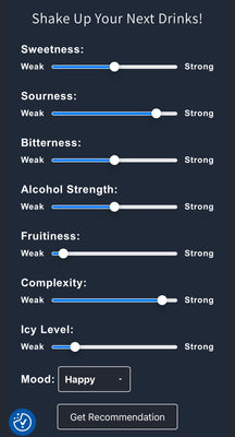 Drink Finder - based on your mood & taste preference!